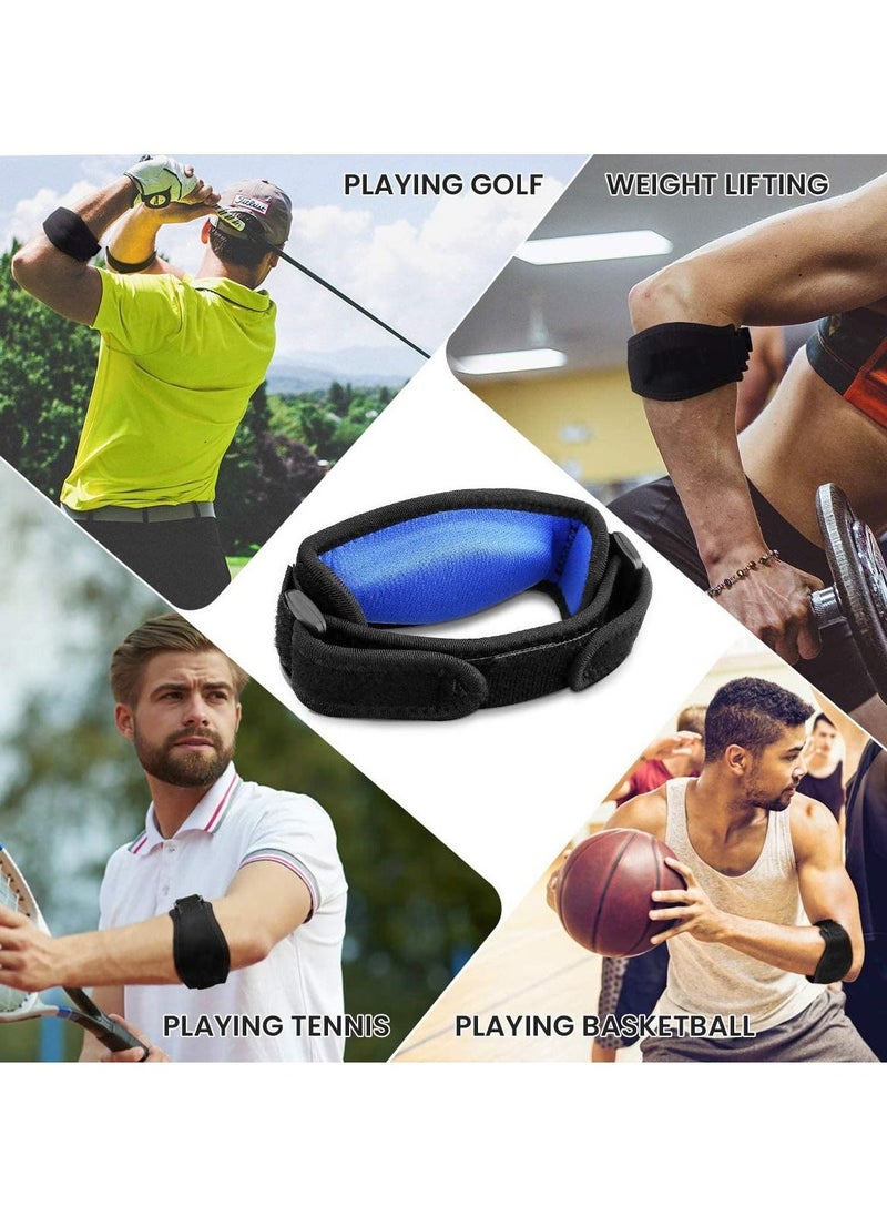 2 Pack Tennis Elbow Support Brace with Compression Pad Effective Pain Relief for Golfer’s Men Women - Image 4
