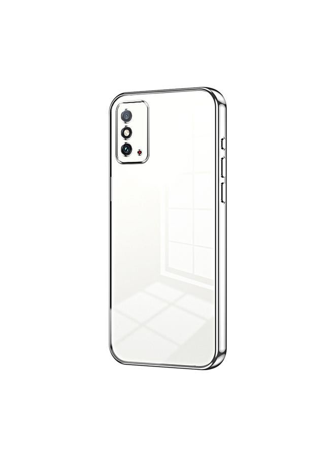 اس-توب جراب لهاتف Honor X10 Max / X30 Max، جراب هاتف شفاف مطلي بفتحة دقيقة - Image 1