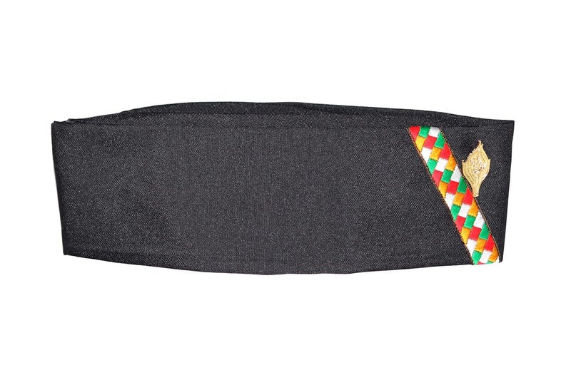 KETKAR قبعة أوتاراخند الجبلية / قبعة، قبعة براهمكامال أوتاراخند، قبعة هيماشالي (قطن أسود) - Image 5