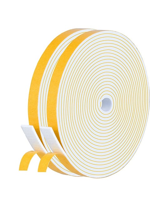 Strong Adhesive Weather Stripping, Seal Foam Tape, Self-adhesive Foam Strips for Doors and Windows with Single-sided Adhesive Foam