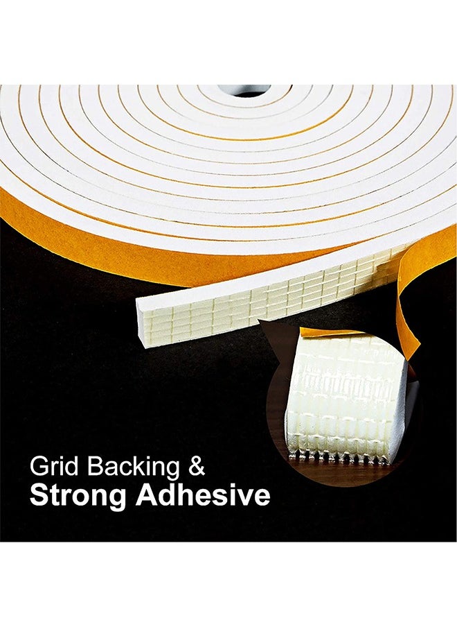 Strong Adhesive Weather Stripping, Seal Foam Tape, Self-adhesive Foam Strips for Doors and Windows with Single-sided Adhesive Foam