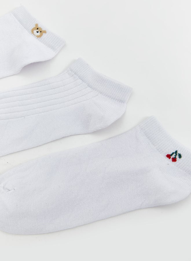 LC WAIKIKI Girls' Basic Trainer Socks 5 Pack - Image 2