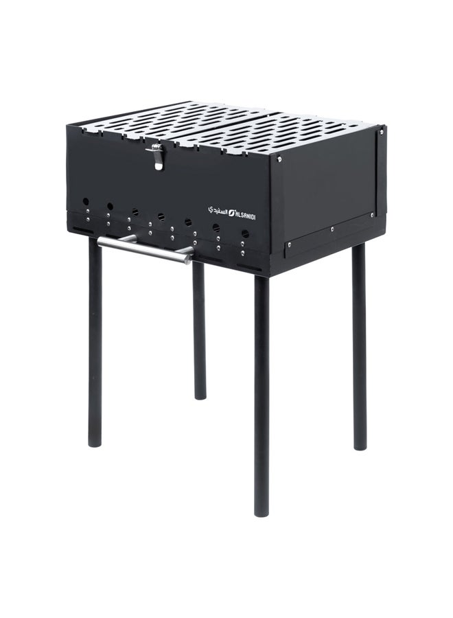 AL SANIDI portable charcoal grill, Outdoor Grill, Black, Size46*34*61.5Cm - Image 1