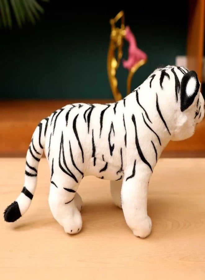 Tickles Standing Siberian White Tiger Soft Stuffed Plush Animal Toy for Kids Boys & Girls Birthday Gift (Color: White Size: 30 cm) - Image 4