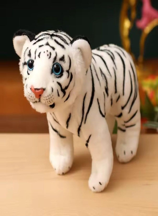 Tickles Standing Siberian White Tiger Soft Stuffed Plush Animal Toy for Kids Boys & Girls Birthday Gift (Color: White Size: 30 cm) - Image 1