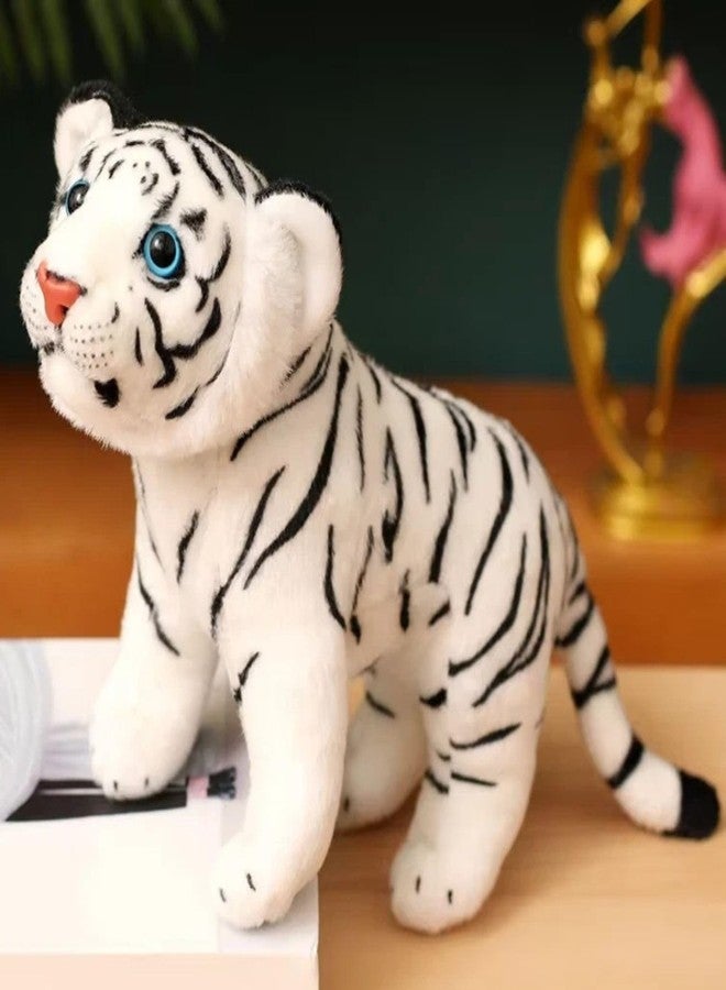 Tickles Standing Siberian White Tiger Soft Stuffed Plush Animal Toy for Kids Boys & Girls Birthday Gift (Color: White Size: 30 cm) - Image 2