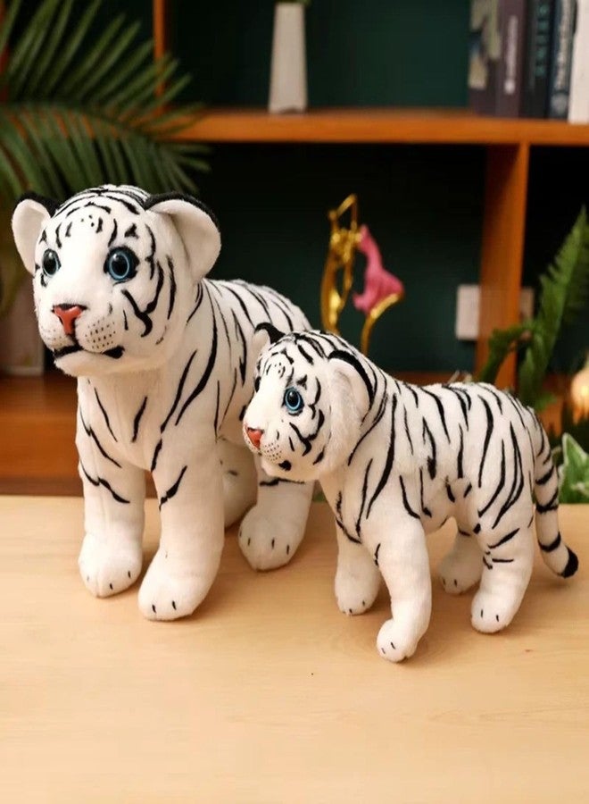 Tickles Standing Siberian White Tiger Soft Stuffed Plush Animal Toy for Kids Boys & Girls Birthday Gift (Color: White Size: 30 cm) - Image 5