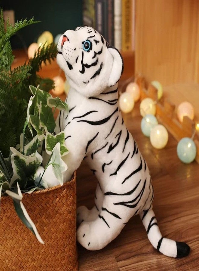 Tickles Standing Siberian White Tiger Soft Stuffed Plush Animal Toy for Kids Boys & Girls Birthday Gift (Color: White Size: 30 cm) - Image 3