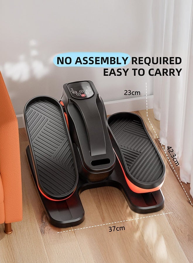 WALALLA Under Desk Elliptical Machine, Electric Ellipse Leg Exerciser with Remote,Suitable for Leg Exercises for Elderly People, 12 Auto Modes &12 Adjustable Quiet, Orange - Image 3