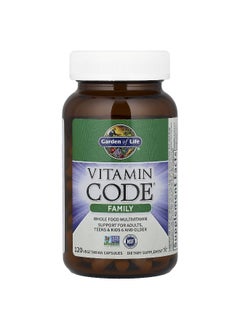 Garden of Life Garden of Life, Vitamin Code®, Family, Whole Food Multivitamin, 120 Vegetarian Capsules  - Image 3