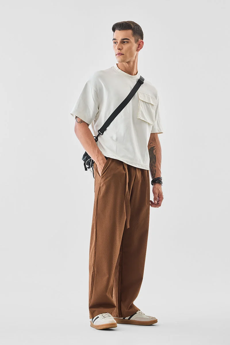 SNITCH Textured Stretch Trousers