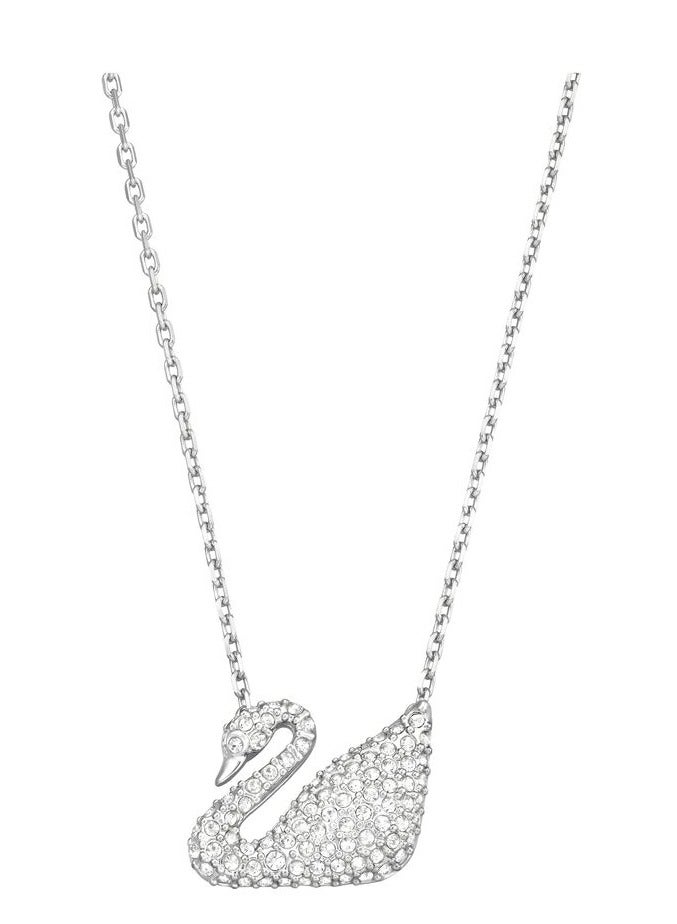 Swaro Swarovski White Iconic Swan Pendant for Women 5007735  - Image 1