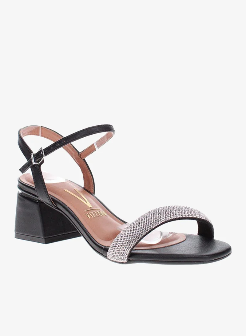Vizzano Mid Heels Sandals for Women – Sling Back Heel Sandals for Girls with Ankle Strap