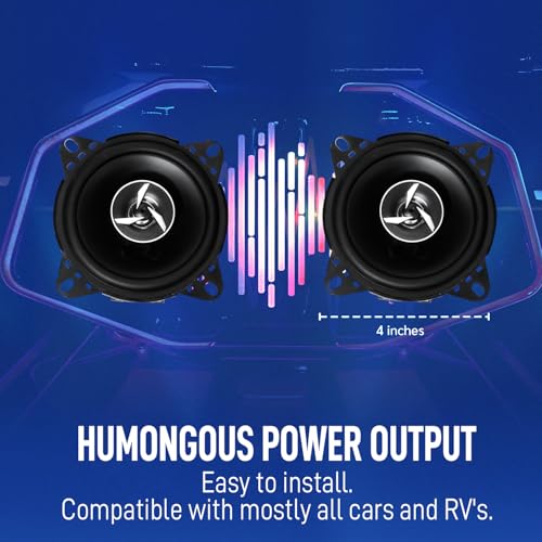 Wagzo-Component Speaker for Car 400 Watts 2Way Coaxial Music System with Bass Woofer Sound 4-Inch Stereo System for Car 280W Max Output - Image 5