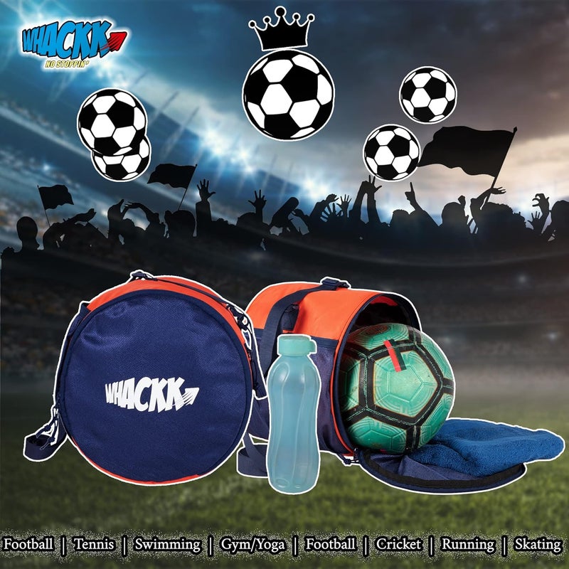 WHACKK Kick Soccer Football Equipment Bags|Basketball Volleyball Bags |Adjustable Strap Backpack |Easy Access Pocket Mesh Bottle Holders | Ball Bag |Kitbag |Bag - Image 5