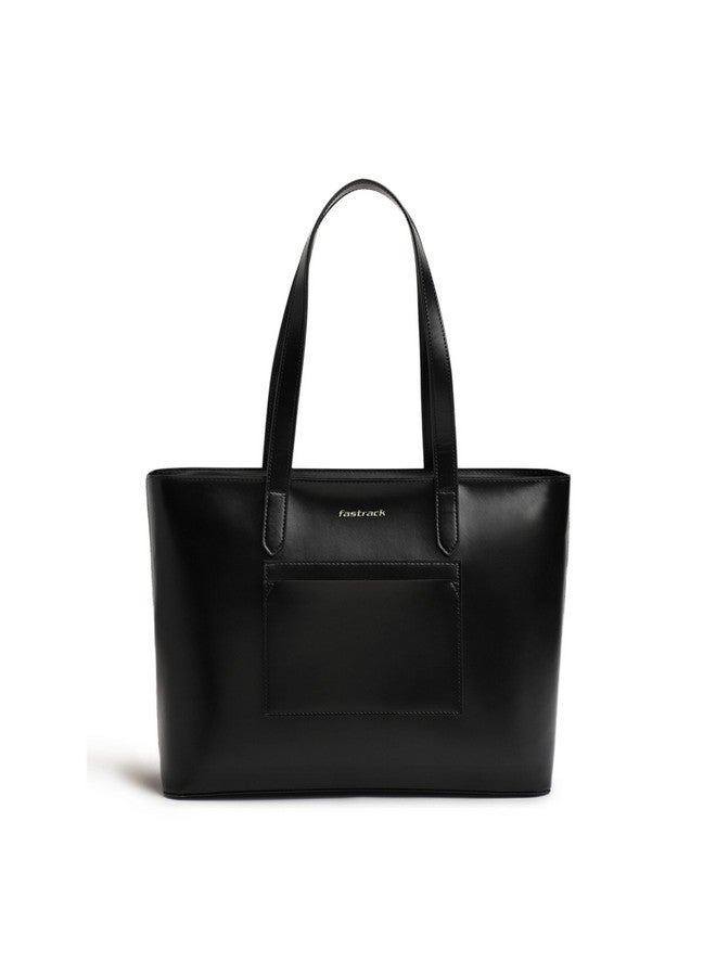 Fastrack PU Structured Tote Bag with Cut Work for Women, Girls and Ladies | College & Office Ready Tote Bag - Image 1