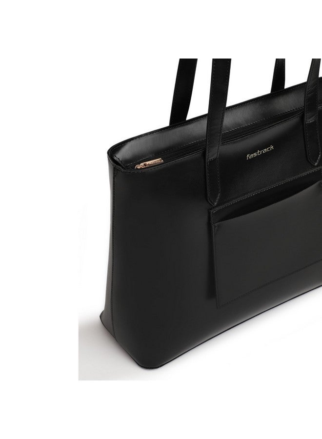 Fastrack PU Structured Tote Bag with Cut Work for Women, Girls and Ladies | College & Office Ready Tote Bag - Image 5