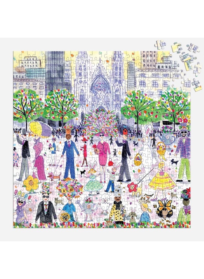 Galison Easter Parade – 500 Piece Michael Storrings Puzzle Featuring The Joy and Energy of A Springtime Easter Parade  - Image 5