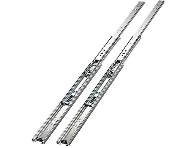 SAMEILI قناة درج مع قناة تلسكوبية، زوج 1 بطول 14" آلية درج مع تمديد كامل كرات محامل للأدراج الخشبية والمعدنية في المطبخ، خزانة الملابس - Image 3