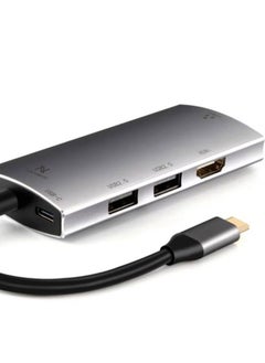 L'AVVENTO (US016) Type-C Hub 5in 1 - 2 USB 2.0, HDMI 4K RJ45 87W PD Power Output
