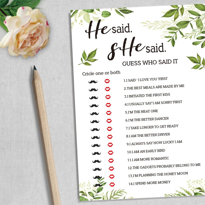 10 Wedding Party Game Cards for Bridal Shower - Image 4