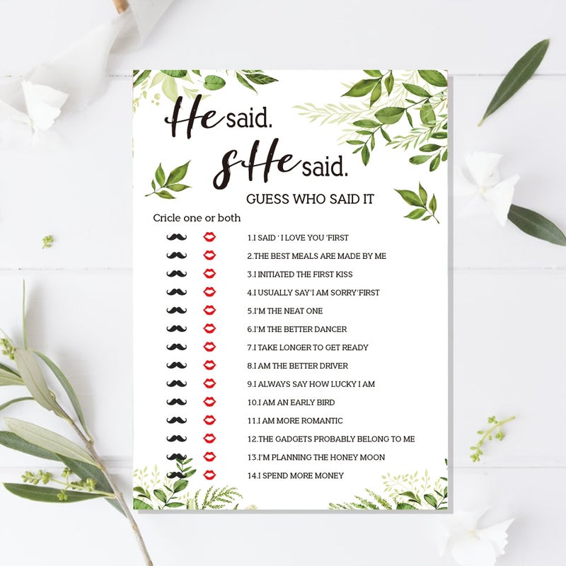 10 Wedding Party Game Cards for Bridal Shower - Image 2