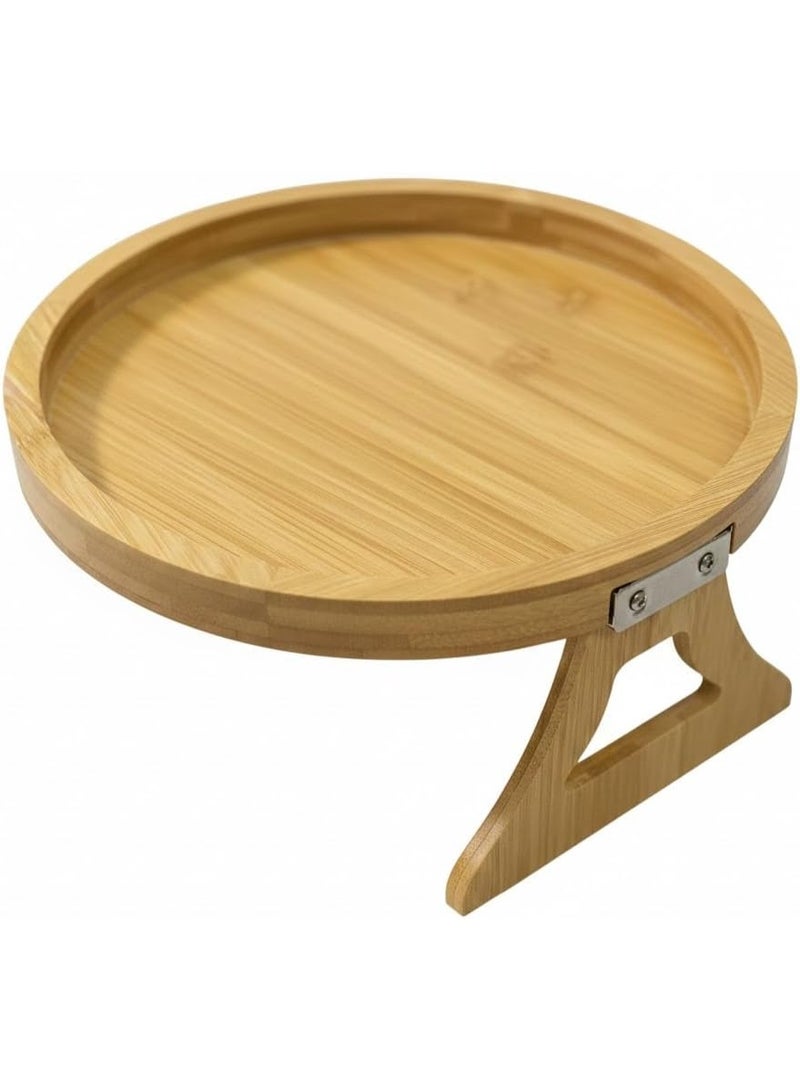 منظم انتريه خشبي دائرى - ستاند انتريه من خشب البامبو عالي الجودة مقاس 26 سم - Image 2