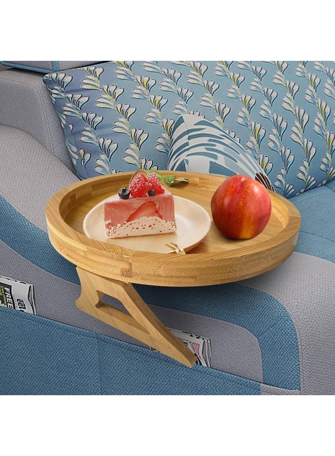 منظم انتريه خشبي دائرى - ستاند انتريه من خشب البامبو عالي الجودة مقاس 26 سم - Image 1