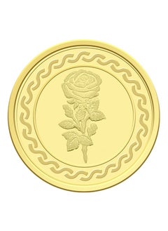 FK Jewellers 2g Gold Coin with Flower & UAE Heritage Building Design - 2 Grams 24KT 999.9 Purity  - Image 2