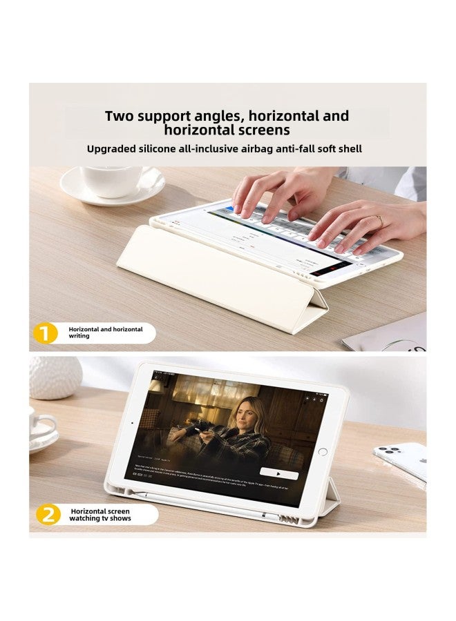 Applicable IPad Protective Case IPad Protective Case Air5 Tablet With Pen Slot IPadpro Drop-resistant 11-inch Tablet Case-Color:Haze Gray-Applicable Model:Pro4/5/6(12.9-inch) 2020/2021/2022 (left Pen Slot) - Image 3