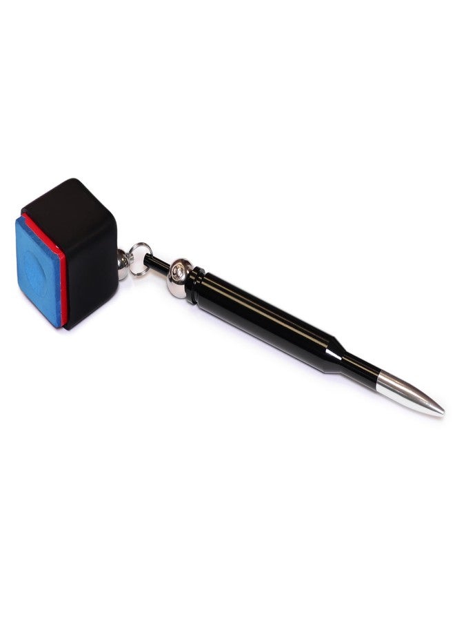 OKKO Bullet Pocket Chalker Billiard Pool Cue Chalk Holder Black - Image 2