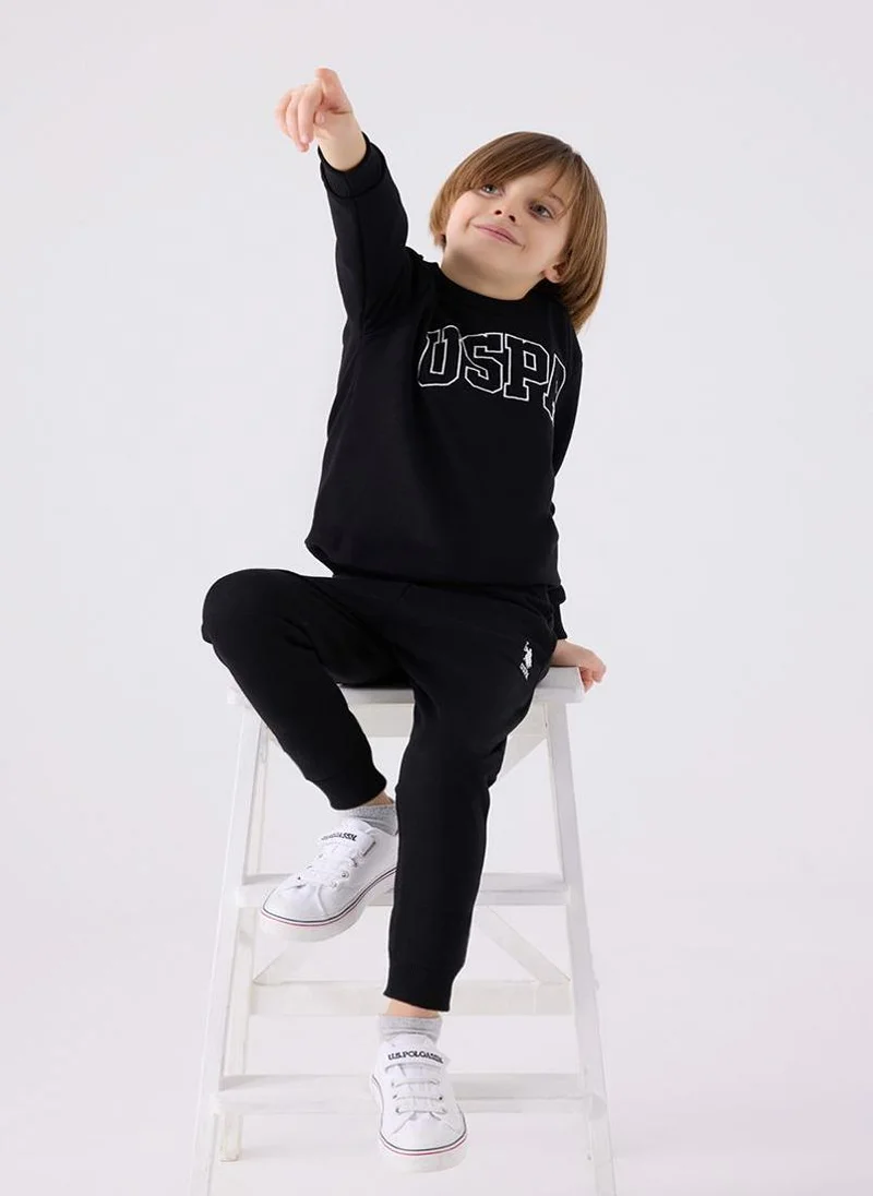 U.S. Polo Assn. U.S. Polo Assn. Boys Black Tracksuit Set
