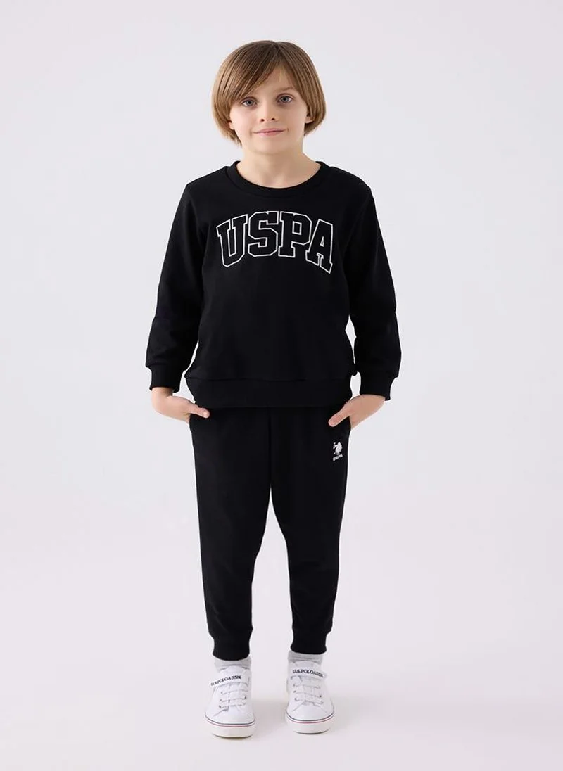U.S. Polo Assn. U.S. Polo Assn. Boys Black Tracksuit Set