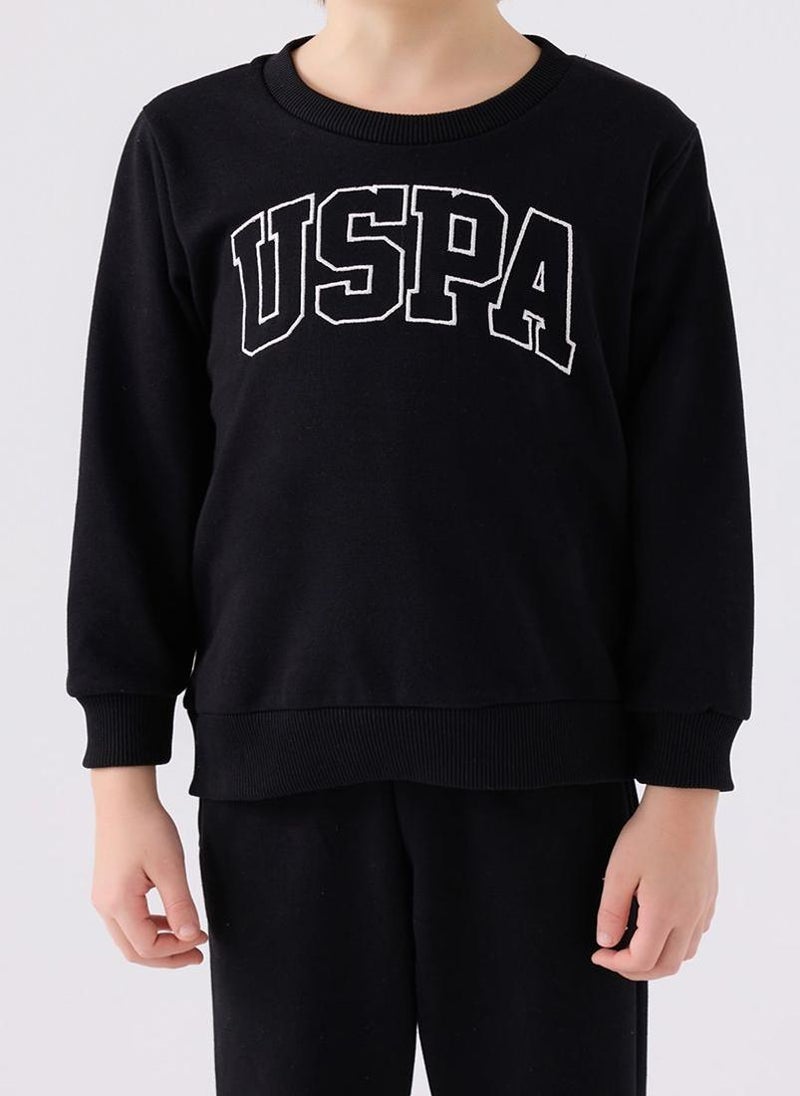 U.S. Polo Assn. U.S. Polo Assn. Boys Black Tracksuit Set  - Image 4