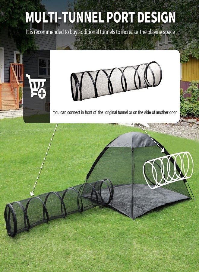 Rest-Eazzzy Cat Tent Outdoor, Pet Enclosure Tent Suitable for Cats and Small Animals, Indoor Playpen Portable Exercise Tent with Carry Bag(Pet Tent& Tunnel) M - Image 4