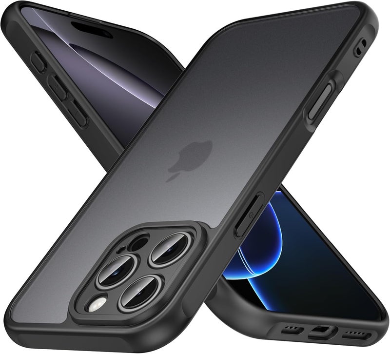 Demark Matte Case for iPhone Series,Frosted Translucent Back Phone Cover,Shockproof Drop Protection Cover for iPhone Case (iphone 16 Pro) - Image 1