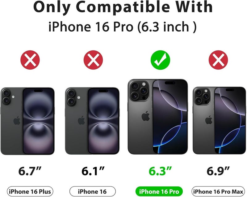 Demark Matte Case for iPhone Series,Frosted Translucent Back Phone Cover,Shockproof Drop Protection Cover for iPhone Case (iphone 16 Pro) - Image 5