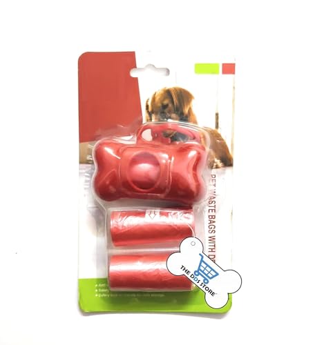 The DDS Store Bone Shape Dispenser Pet Dog Pickup Poop Bag Waste Clean Up Extra Refill Roll (Color May Vary) … - Image 1