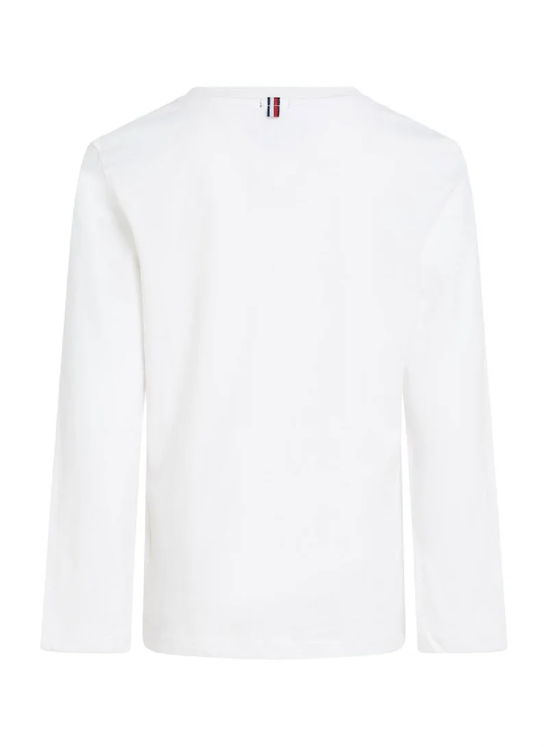 Tommy Hilfiger Bright White Long-Sleeve T-Shirt for Men | Best Price UAE