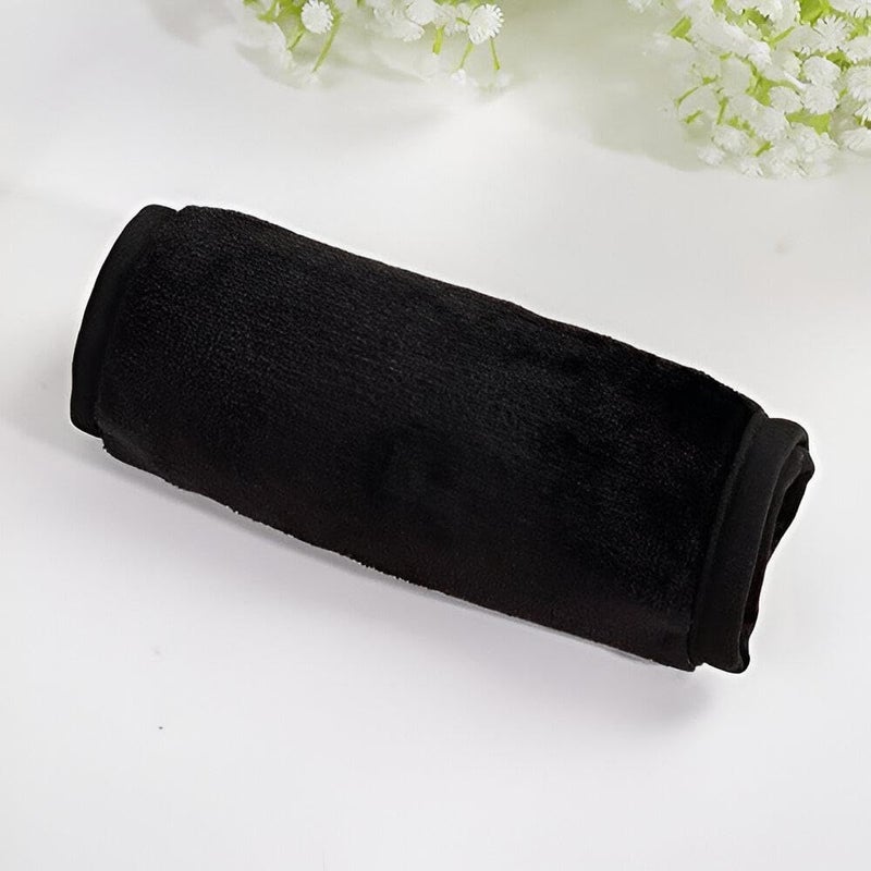 Facial Towel - Ultra Soft Microfiber Cleansing Cloth for Gentle Makeup Removal, Reusable Beauty Tool Ideal for Skincare Routine, Lightweight and Skin Friendly Fabric Care Essential (black)