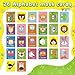 Broytain Alphabet Flash CardsGiant ABC Animal Flash Cards for Toddler 3526 Lowercase and Uppercase Letter CardsEducational Learning Games for KidsPreschool Kindergarten Toys - Image 4