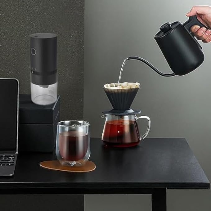 Tazweeq Coffee Electric Small Cordless Coffee Grinder Mini With Multi Grind Setting Portable Coffee Bean Grinder Automatic For CampingDripEspressoPour Over French Press Usb - Image 5