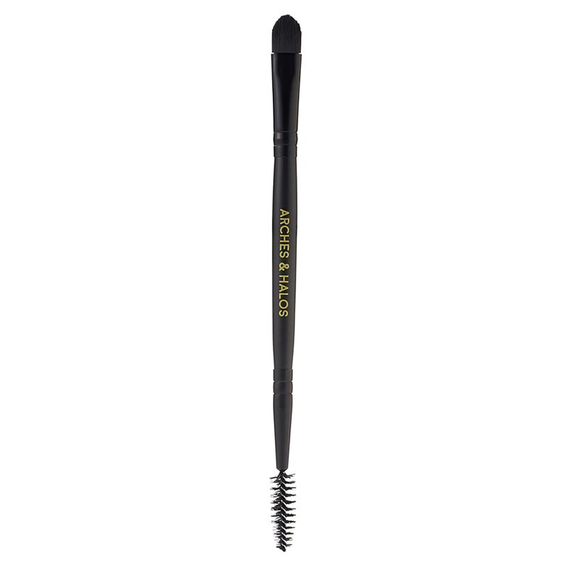 Arches & Halos Arches and Halos Dual Ended Powder and Pomade Brush - Eyebrow Brush with Spoolie for Blending Sharp Edges - Create Hair-Like Strokes - 1 pc - Image 1