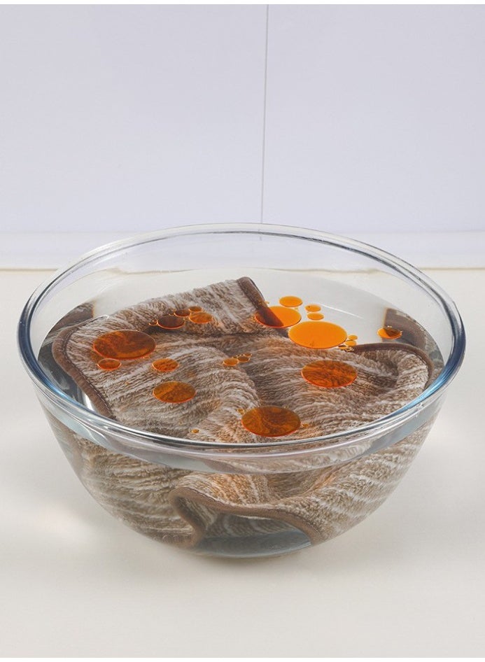 HOMESTAR 4-Pack Microfiber Dish Cloths With Striped Edges, Kitchen Cleaning Towels Absorbent Non-Shedding, Oil-Resistant Hanging Cleaning Rags For Household Use - Image 3