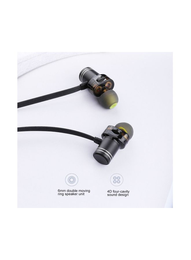 NIBEMINENT X660BL Bluetooth In-Ear Earphones With Mic Black - Image 4