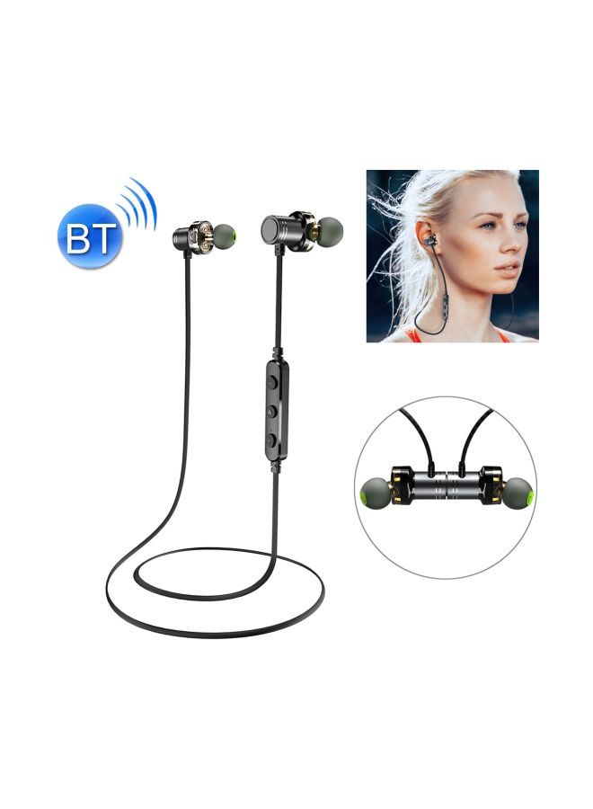NIBEMINENT X660BL Bluetooth In-Ear Earphones With Mic Black - Image 2