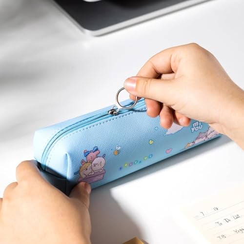 Deli EH902 Pencil Pouch | Multipurpose Stationery & Zipper Bag (Multicolor, Pack of 1) - Image 5