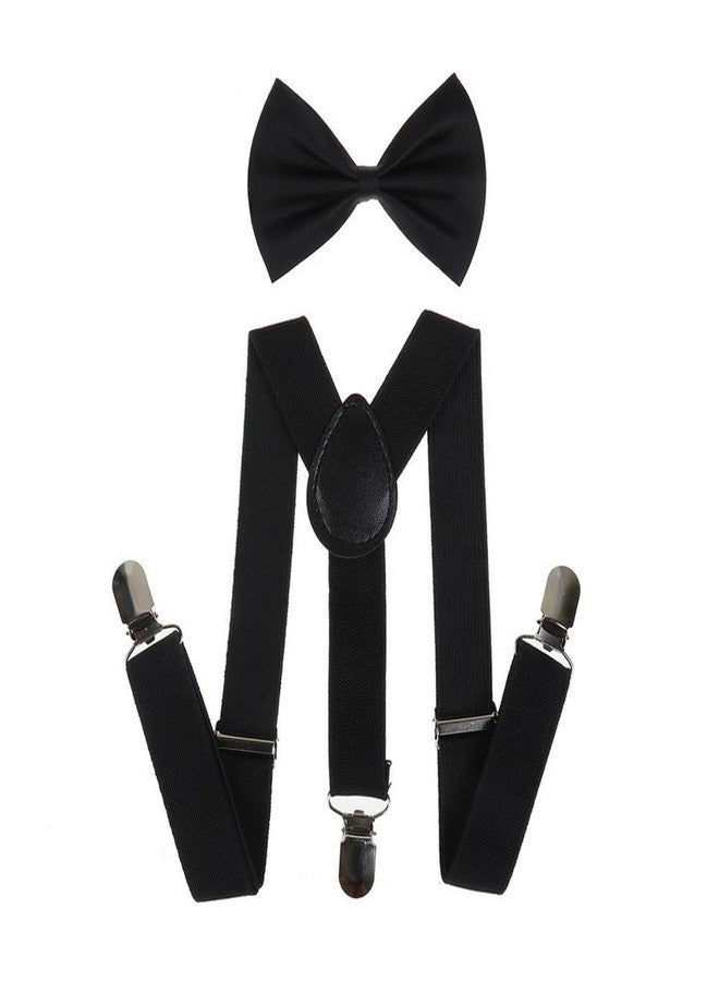 FGSS Boy-Girl Classic-Suspender - Kids Y-Shape Elastic Adjustable Back Braces with Bow for Pants - Image 1
