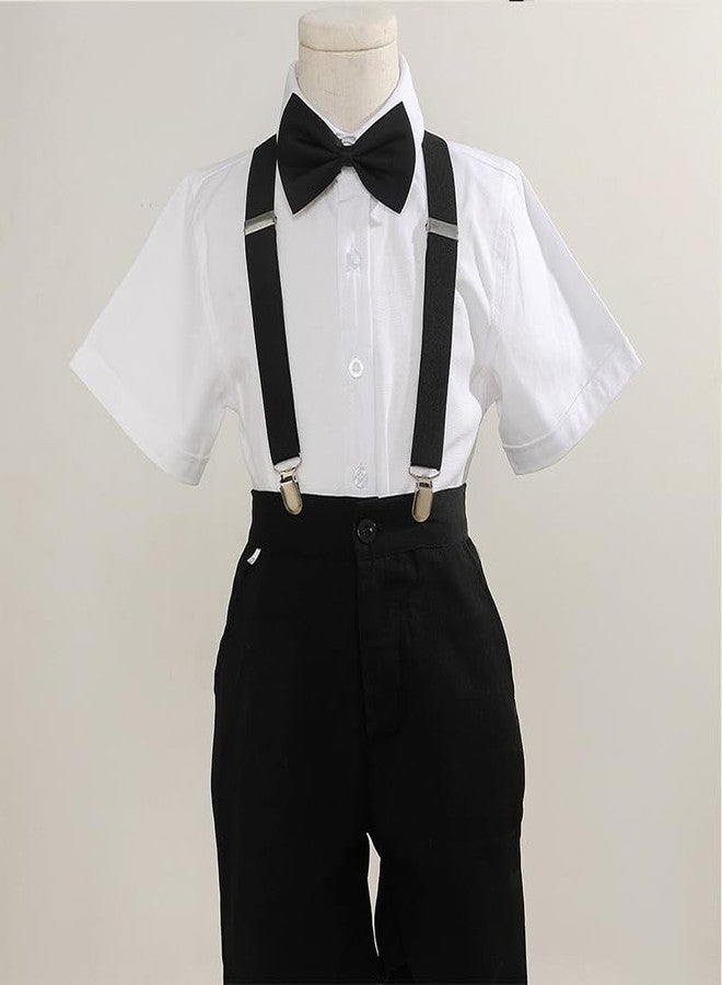 FGSS Boy-Girl Classic-Suspender - Kids Y-Shape Elastic Adjustable Back Braces with Bow for Pants - Image 2