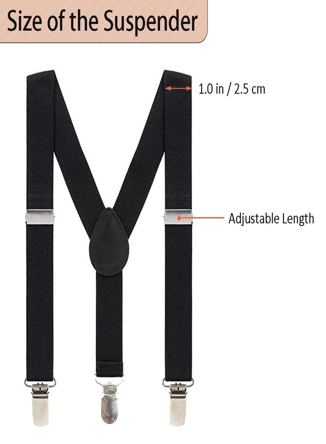 FGSS Boy-Girl Classic-Suspender - Kids Y-Shape Elastic Adjustable Back Braces with Bow for Pants - Image 3